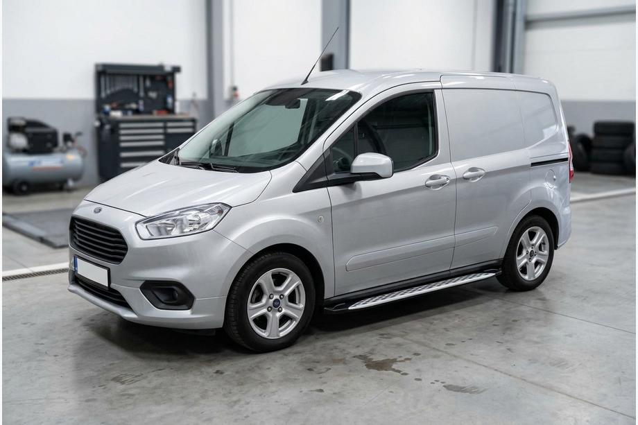 Ford Courier 2014-2023 Side Steps Shining V1 (2 pcs, Aluminum) Image