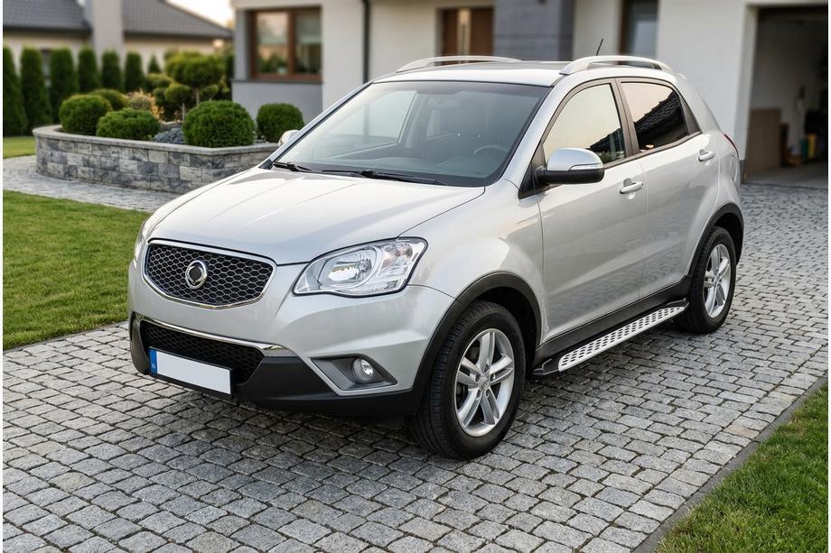 SsangYong Korando 2010-2019 Side Steps Shining V1 (2 pcs, Aluminum) Image