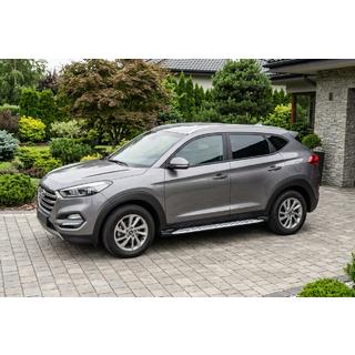 Side Steps Shining V1 (2 pcs, Aluminum) Hyundai Tucson TL 2016-2021 photo 1
