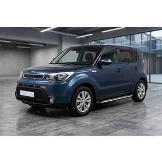 Side Steps Shining V1 (2 pcs, Aluminum) Kia Soul II 2013-2018 photo 1