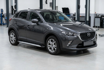 Mazda CX-3 2015- Side Steps Shining V1 (2 pcs, Aluminum) photo 1