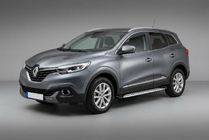 Renault Kadjar 2015-2022 Side Steps Shining V1 (2 pcs, Aluminum) photo 1