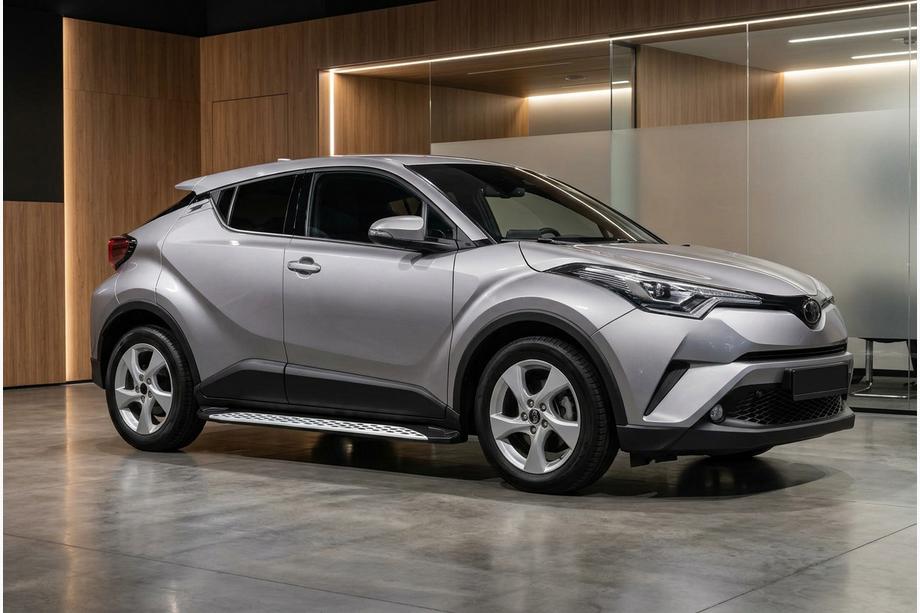 Toyota C-HR 2016-2023 Side Steps Shining V1 (2 pcs, Aluminum) Image