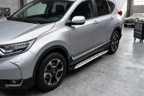 Honda CRV 2017-2022 Side Steps Shining V1 (2 pcs, Aluminum) photo 1