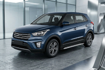 Hyundai Creta 2014-2020 Side Steps Shining V1 (2 pcs, Aluminum) photo 1