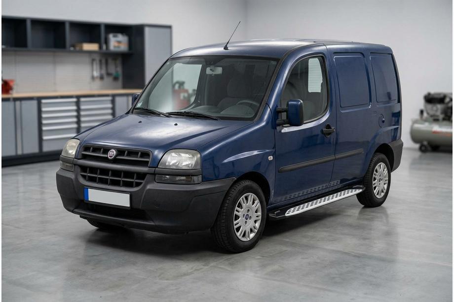 Fiat Doblo I 2001-2005 Side Steps Shining V1 (2 pcs, Aluminum) Image