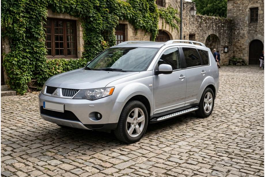 Mitsubishi Outlander 2006-2012 Side Steps Shining V1 (2 pcs, Aluminum) Image