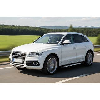 Side Steps Shining V1 (2 pcs, Aluminum) Audi Q5 2008-2017 photo 1