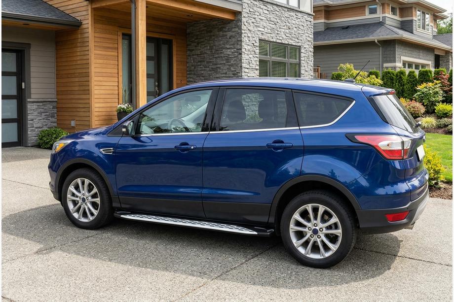 Ford Kuga/Escape 2013-2019 Side Steps Shining V1 (2 pcs, Aluminum) Photo 1