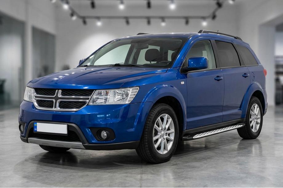 Dodge Journey 2008-2020 Side Steps Shining V1 (2 pcs, Aluminum) Image