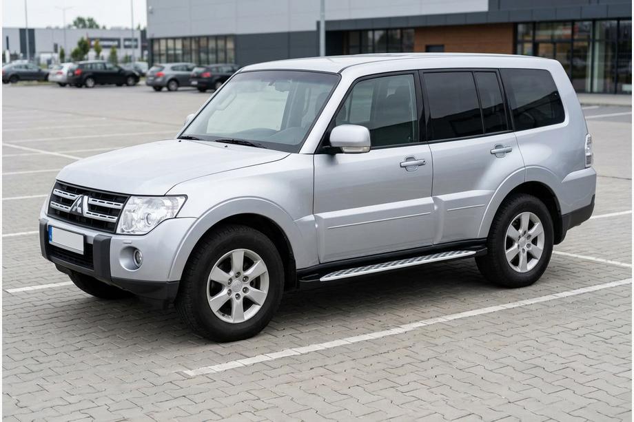 Mitsubishi Pajero Wagon IV 2006-2021 Side Steps Shining V1 (2 pcs, Aluminum) Image