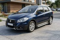 Suzuki SX4 S-Cross 2013-2016 Side Steps Shining V1 (2 pcs, Aluminum) photo 1