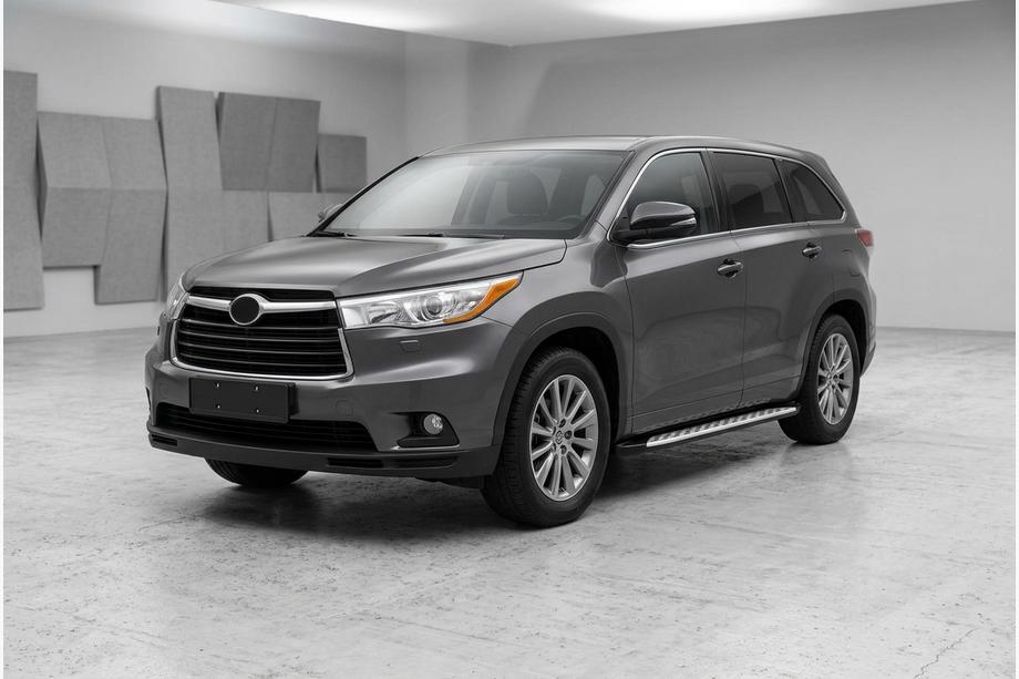 Toyota Highlander 2013-2019 Side Steps Shining V1 (2 pcs, Aluminum) Image