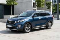 Kia Sorento III UM 2014-2020 Side Steps Shining V1 (2 pcs, Aluminum) photo 1
