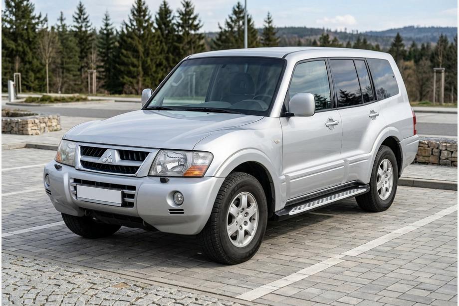 Mitsubishi Pajero Wagon III 1999-2006 Side Steps Shining V1 (2 pcs, Aluminum) Image