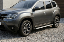 Renault Duster 2018-2024 Side Steps Shining V1 (2 pcs, Aluminum) photo 1