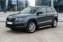 Skoda Karoq 2018- Side Steps Shining V1 (2 pcs, Aluminum) photo 1