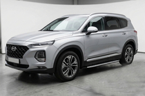Hyundai Santa Fe 4 2018-2023 Side Steps Shining V1 (2 pcs, Aluminum) photo 1