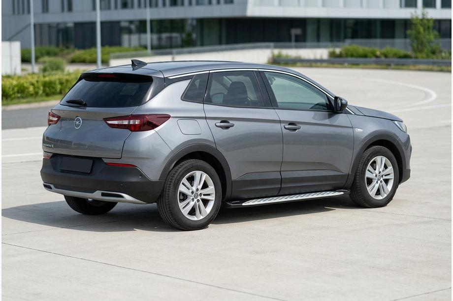 Opel Grandland X 2017- Side Steps Shining V1 (2 pcs, Aluminum) Image