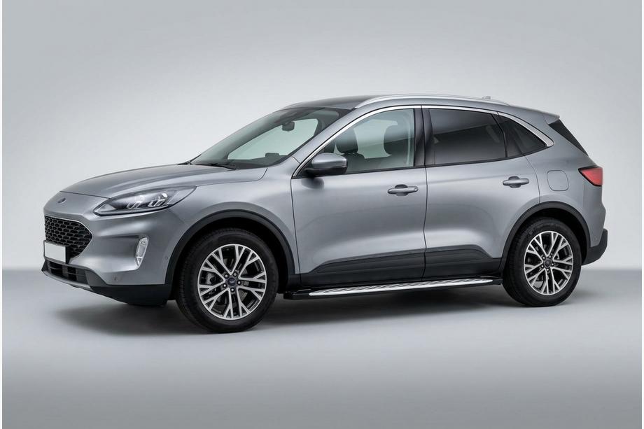 Ford Kuga/Escape 2019- Side Steps Shining V1 (2 pcs, Aluminum) Image