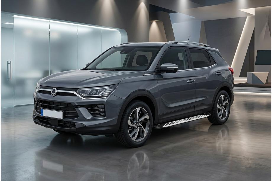 SsangYong Korando 2019- Side Steps Shining V1 (2 pcs, Aluminum) Image