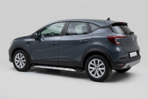 Renault Captur 2019- Side Steps Shining V1 (2 pcs, Aluminum) photo 1