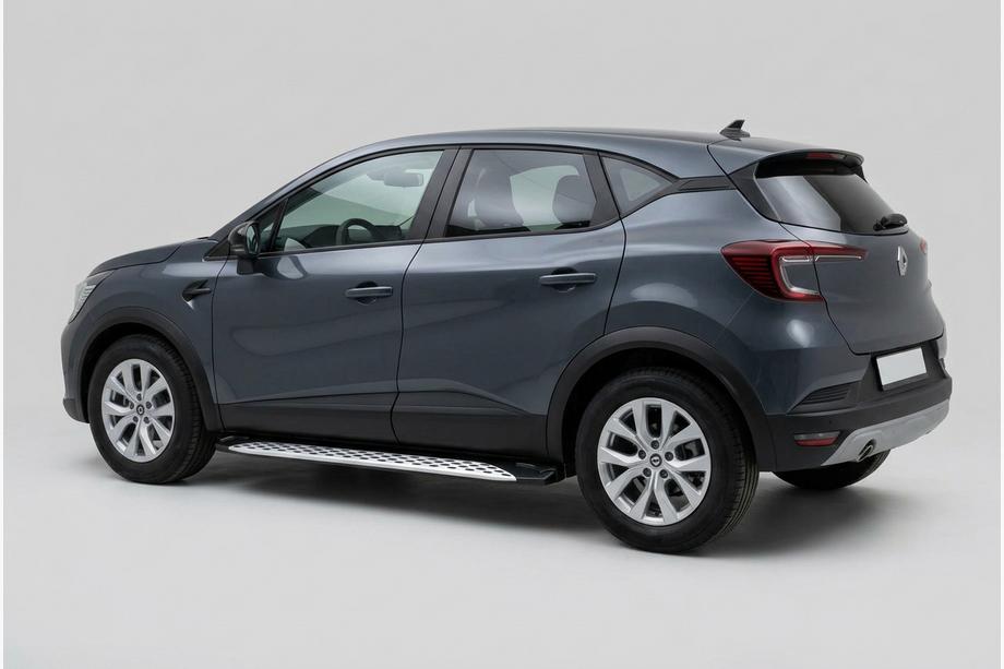 Renault Captur 2019- Side Steps Shining V1 (2 pcs, Aluminum) Image