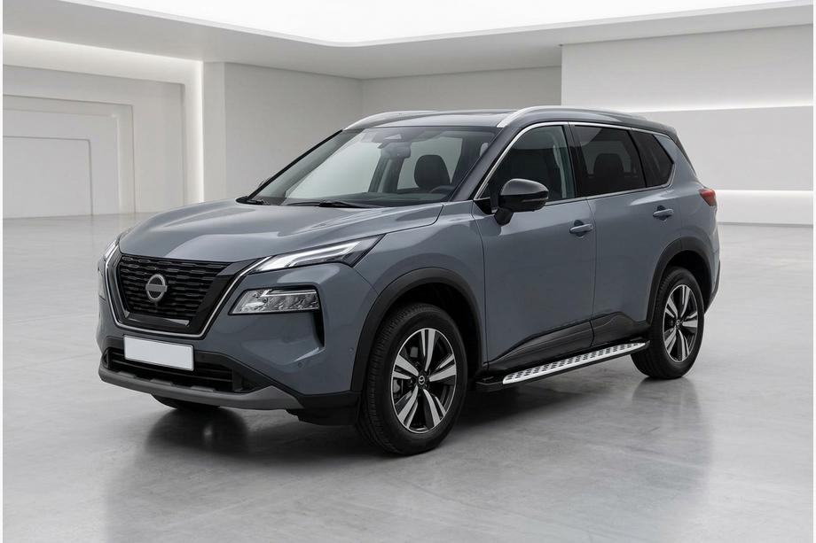 Nissan X-trail T33/Rogue 2022- Side Steps Shining V1 (2 pcs, Aluminum) Image