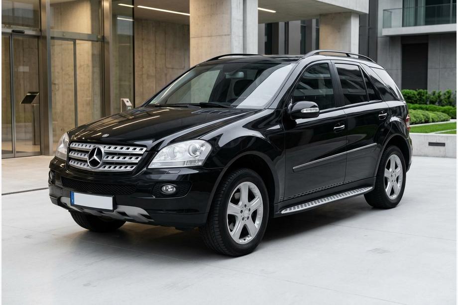 Mercedes ML W164 2005-2011 Side Steps Shining V1 (2 pcs, Aluminum) Photo 1