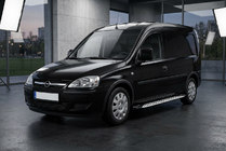 Opel Combo 2002–2012 Side Steps Shining V1 (2 pcs, Aluminum) photo 1