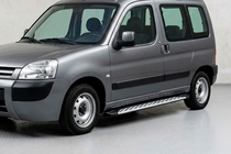 Peugeot Partner 1996-2008 Side Steps Shining V1 (2 pcs, Aluminum) photo 1