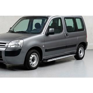 Side Steps Shining V1 (2 pcs, Aluminum) Peugeot Partner 1996-2008 photo 1