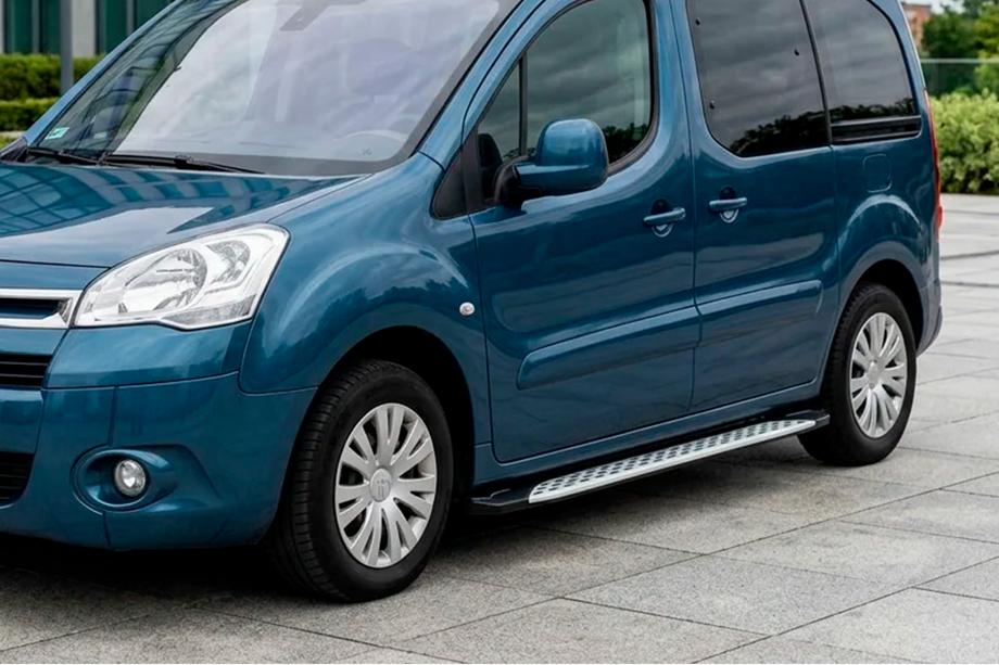 Peugeot Partner Tepee 2008-2018 Side Steps Shining V1 (2 pcs, Aluminum) Photo 1