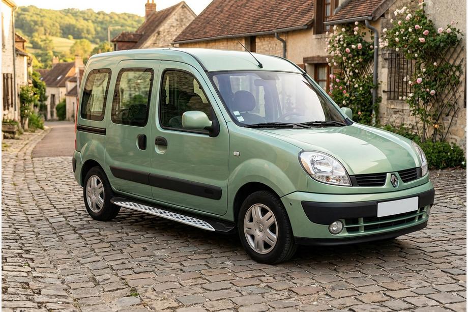 Renault Kangoo 1998-2008 Side Steps Shining V1 (2 pcs, Aluminum) Image