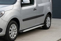 Renault Kangoo 2008–2020 Side Steps Shining V1 (short wheelbase) (2 pcs, Aluminum) photo 1