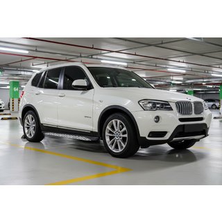 Side Steps Shining V1 (2 pcs, Aluminum) BMW X3 F25 2011-2018 photo 1