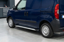 Opel Combo 2012-2018 Side Steps Shining V1 (2 pcs, Aluminum) photo 1