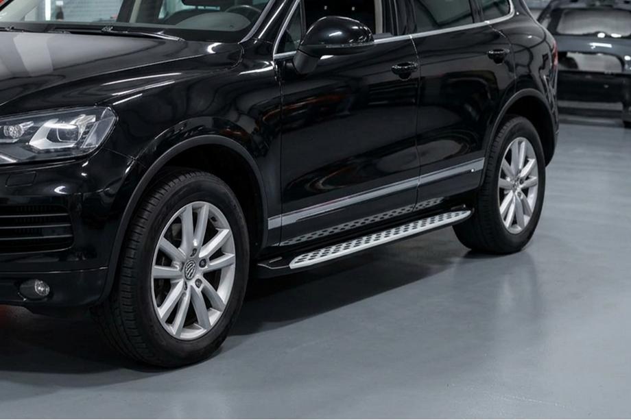 Porsche Cayenne 2003–2010 Side Steps Shining V1 (2 pcs, Aluminum) Photo 1