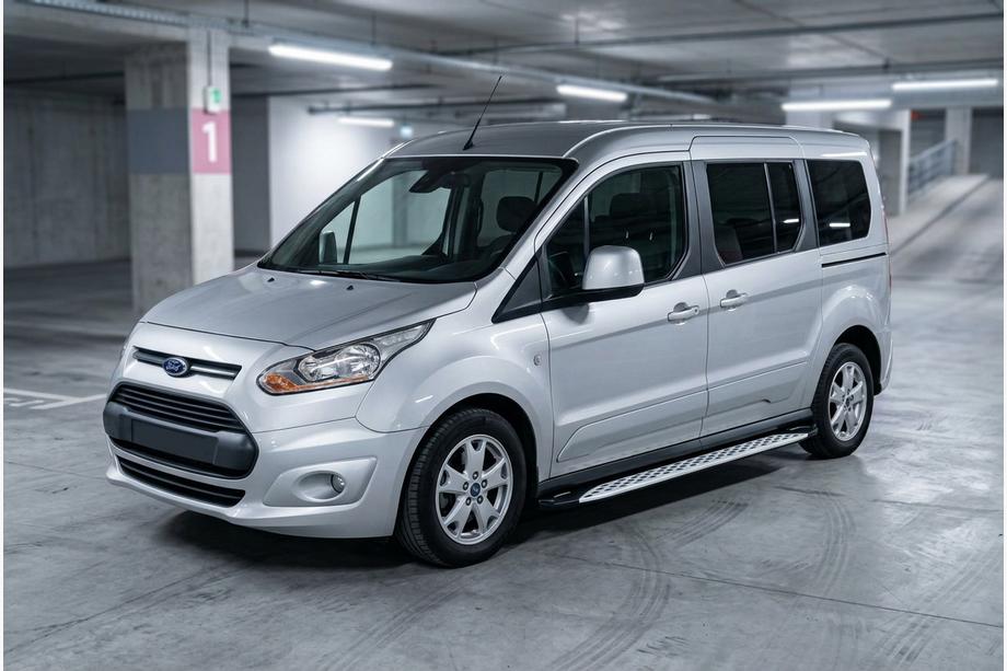 Ford Connect 2014-2021 Side Steps Shining V1 (2 pcs, Aluminum) Image