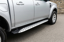 Ford Ranger 2007-2011 Side Steps Shining V1 (2 pcs, Aluminum) photo 1