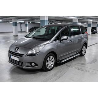 Side Steps Shining V1 (2 pcs, Aluminum) Peugeot 5008 2009-2016 photo 1
