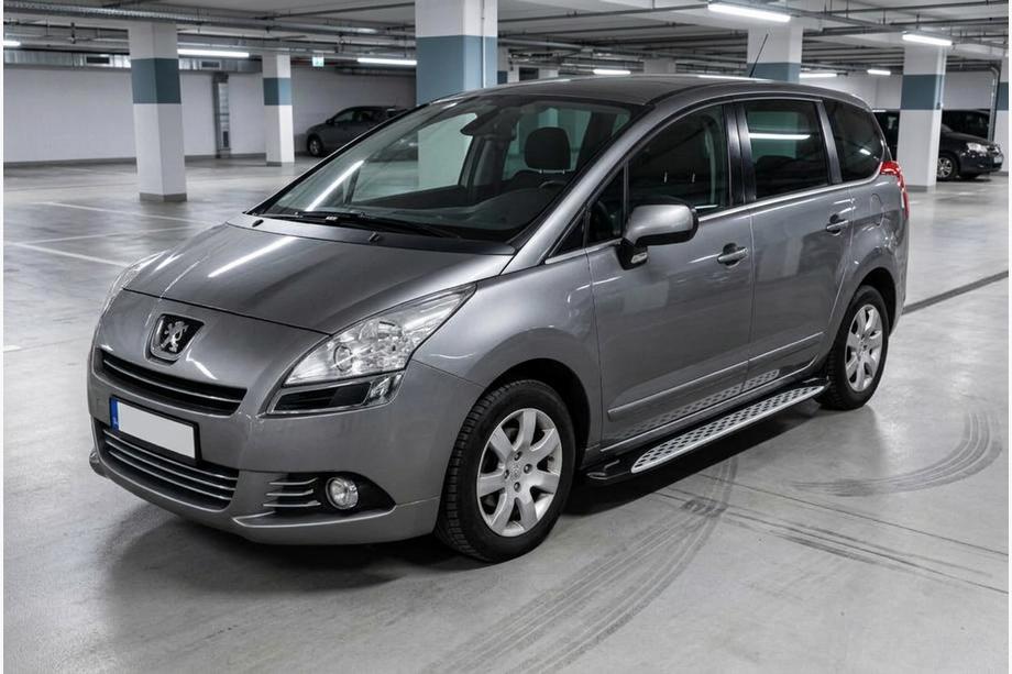 Peugeot 5008 2009-2016 Side Steps Shining V1 (2 pcs, Aluminum) Image