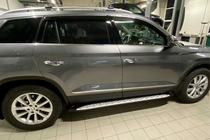 Skoda Kodiaq 2016-2023 Side Steps Shining V1 (2 pcs, Aluminum) photo 4