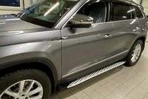Skoda Kodiaq 2016-2023 Side Steps Shining V1 (2 pcs, Aluminum) photo 7