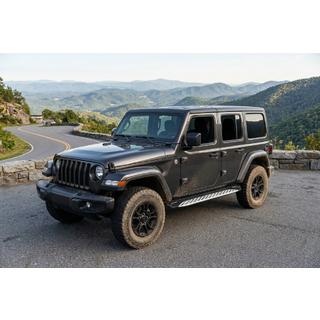 Side Steps Shining V1 (2 pcs, Aluminum) Jeep Wrangler 2018- photo 1