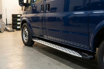 Ford Transit 2000–2014 Side Steps Shining V1, L1 (short) (2 pcs, Aluminum) photo 1