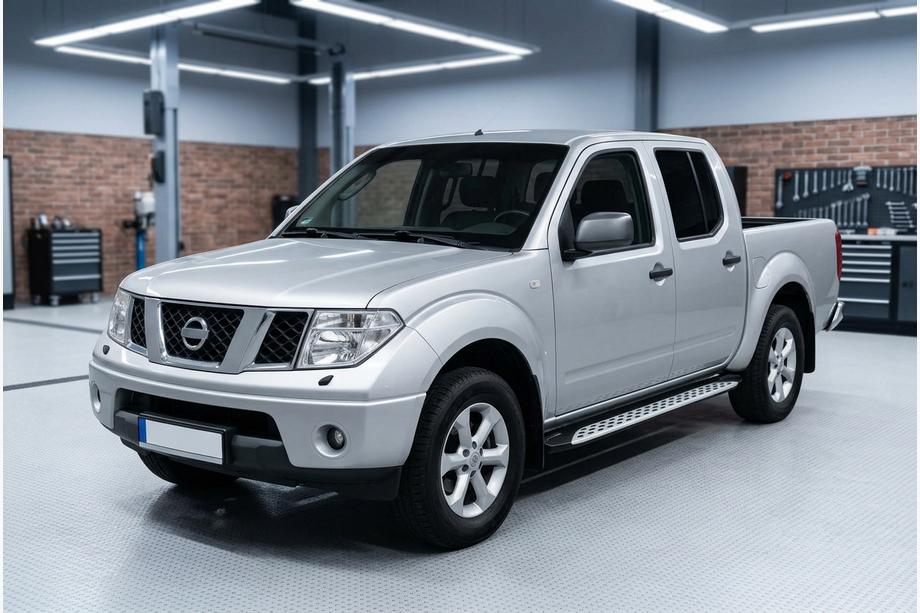 Nissan Navara 2006-2015 Side Steps Shining V1 (2 pcs, Aluminum) Image