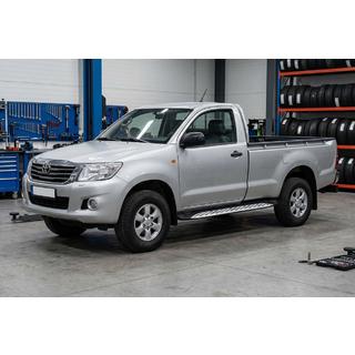 Side Steps Shining V1 (2 pcs, Aluminum) Toyota Hilux 2006-2015 photo 1