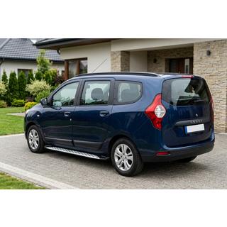 Side Steps Shining V1 (2 pcs, Aluminum) Renault Lodgy 2013-2022 photo 1