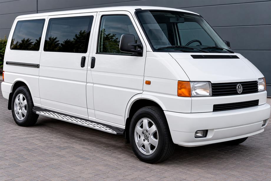Volkswagen T4 Transporter 1990-2003 Side Steps Shining V1 (2 pcs, Aluminum) Image
